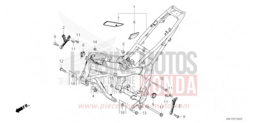 FRAME BODY CB650RACR de 2024